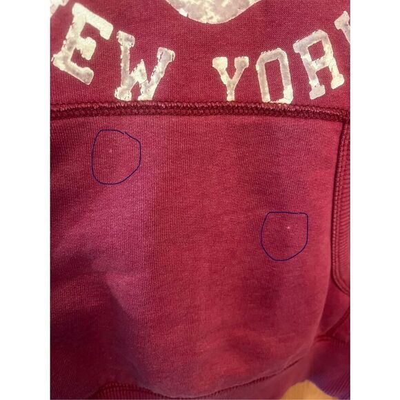 Tommy Hilfiger Denim New York Jacket Hoodie Sweatshirt Size Small Berry (3138) - Picture 2 of 4